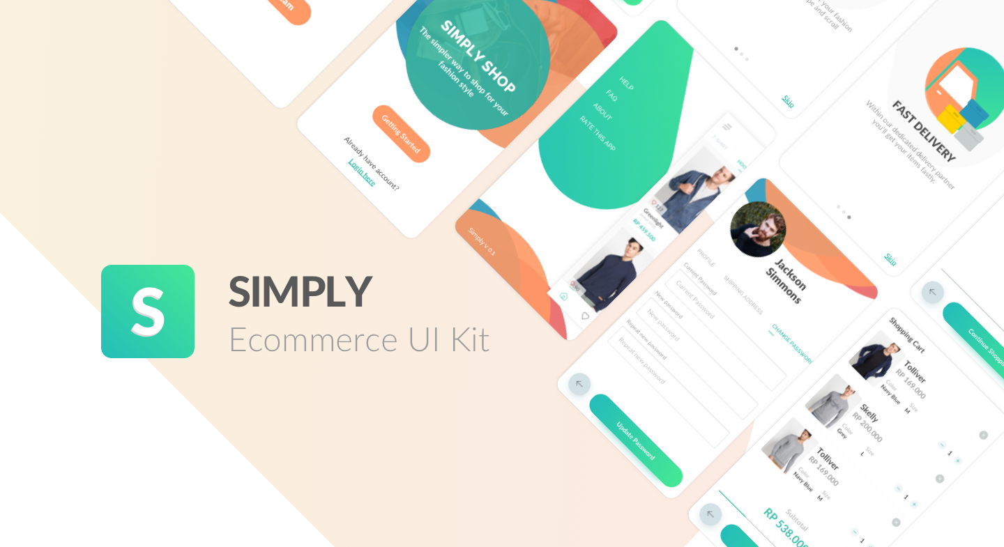 Simply Ecommerce UI Kit | Sketch | Designershare
